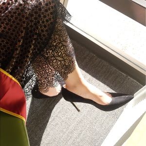 Sam Edelman Hazel Pumps-Black Suede in 6.5